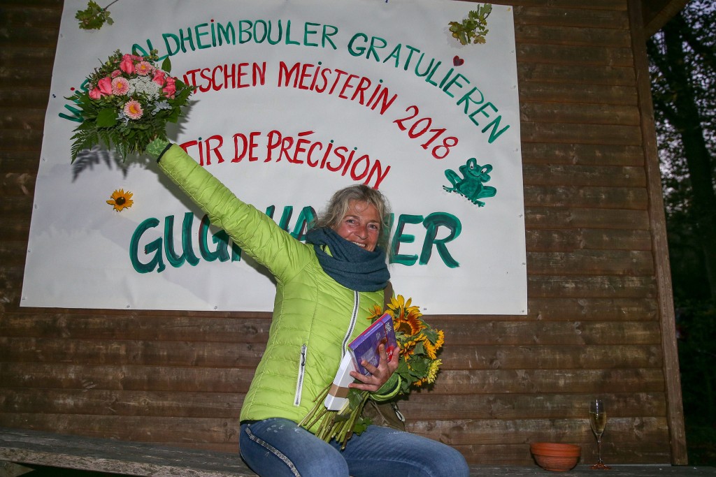Gugi Hammer beim Meisterinnenempfang im Waldheim Backnang (Foto: Alexander Becher)